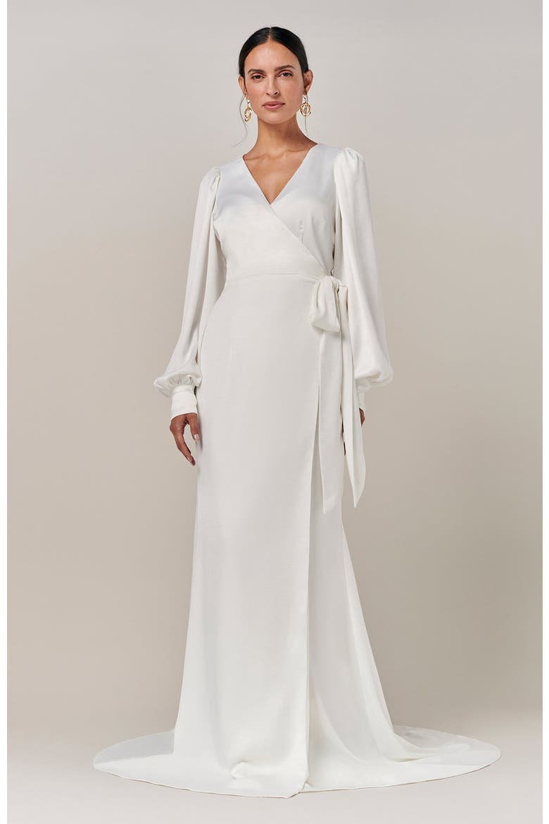 River Gown, Alternate, color, White