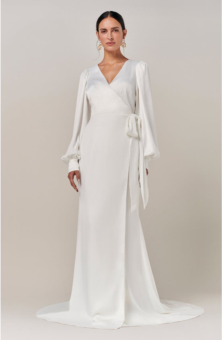 BWLDR River Gown, Alternate, color, White
