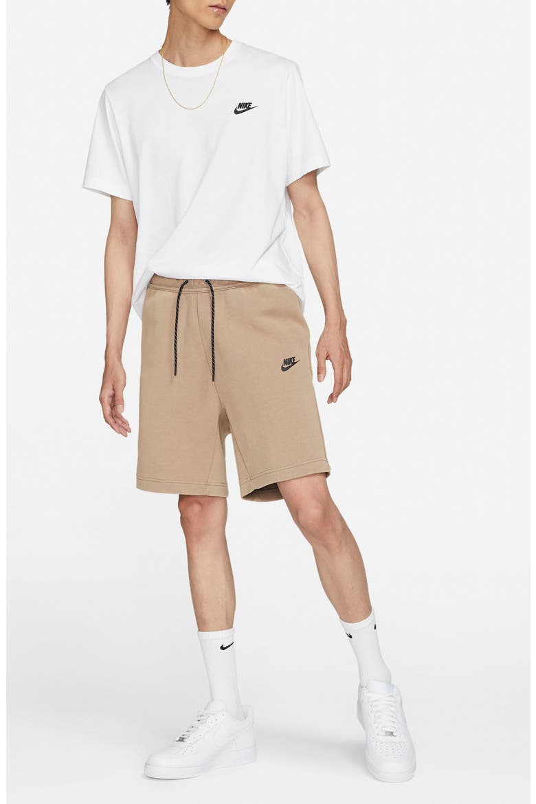 Sportswear Tech Fleece Shorts, Alternate, color, TAUPE HAZE/ BLACK