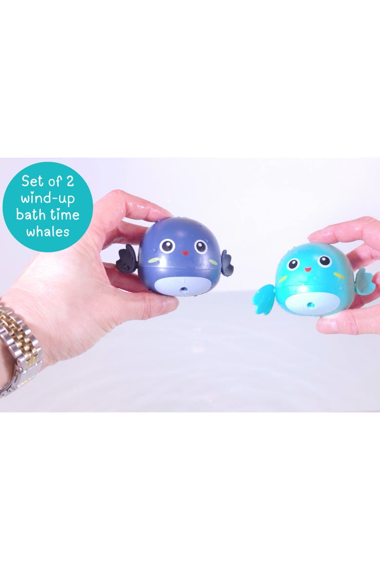 Bath Time Whales, Alternate, color, Multicolored