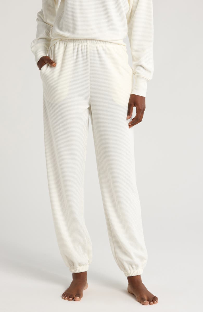 Honeydew Sundown Cotton Blend Joggers, Main, color, Ivory