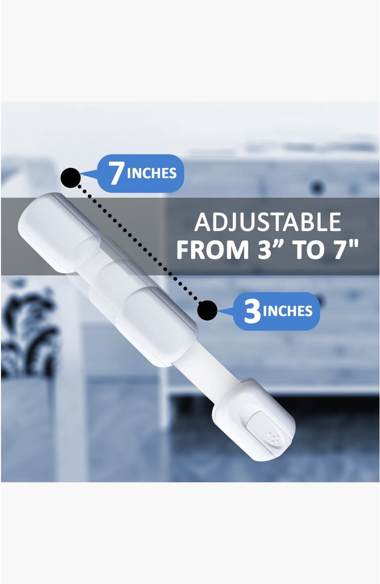 Jool Baby Multi-Use Safety Strap Locks Multi Use Strap Lock, Alternate, color, White 12 Pack