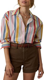 Faherty Coastal Relaxed Cotton Poplin Button-Up Shirt