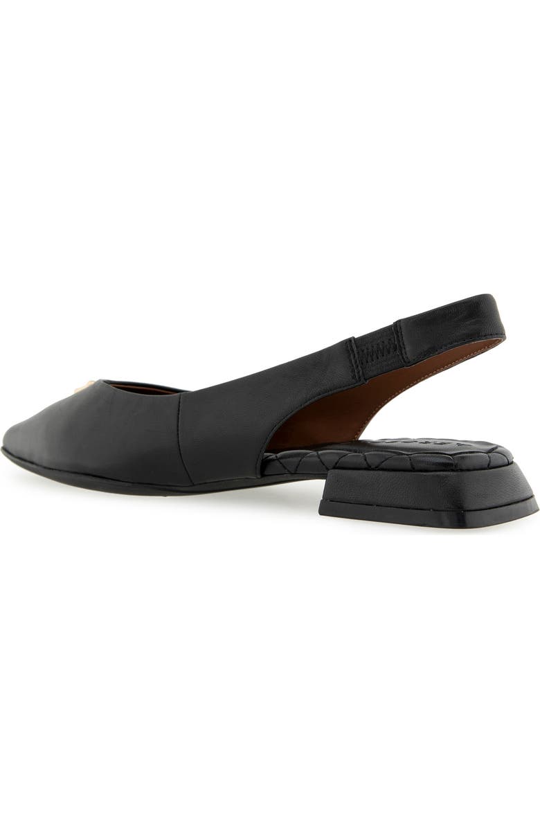 Aerosoles Nayana Pointed Toe Slingback Flat, Alternate, color, 002 Black Leather