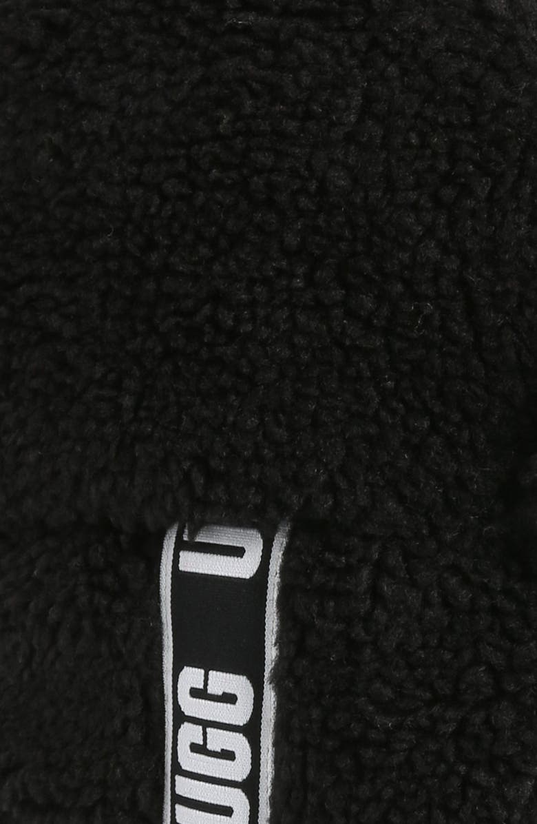 UGG<sup>®</sup> High Pile Fleece Trapper Hat, Alternate, color, Black