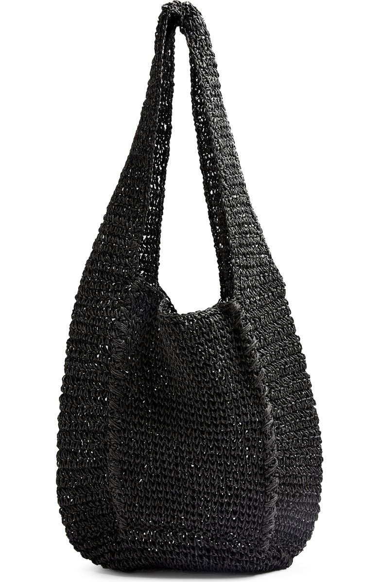 Topshop Bali Slouchy Straw Tote, Main, color,