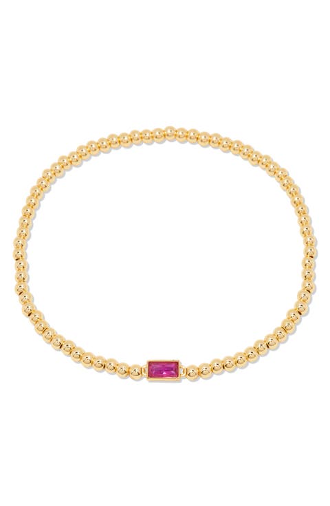 Kylie Birthstone Beaded Stretch Bracelet