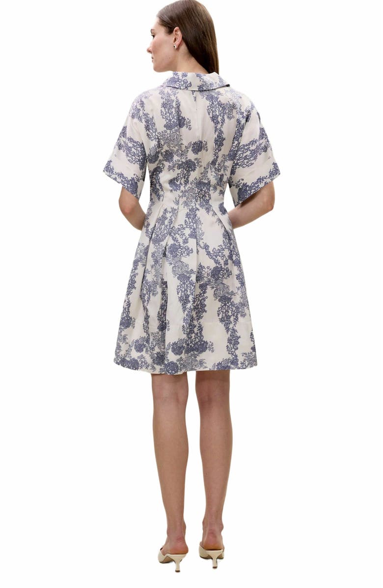 Rebecca Taylor Lena Shine Dress, Alternate, color, Ivory Toile Combo