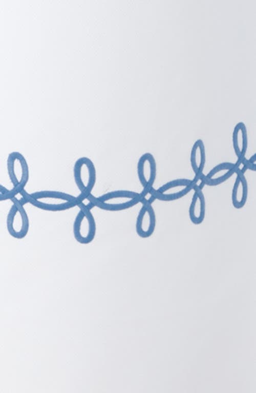 Matouk Gordian Knot Cotton Shower Curtain In Ocean