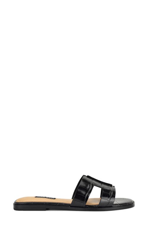 Nine West Giny Slide Sandal In Black
