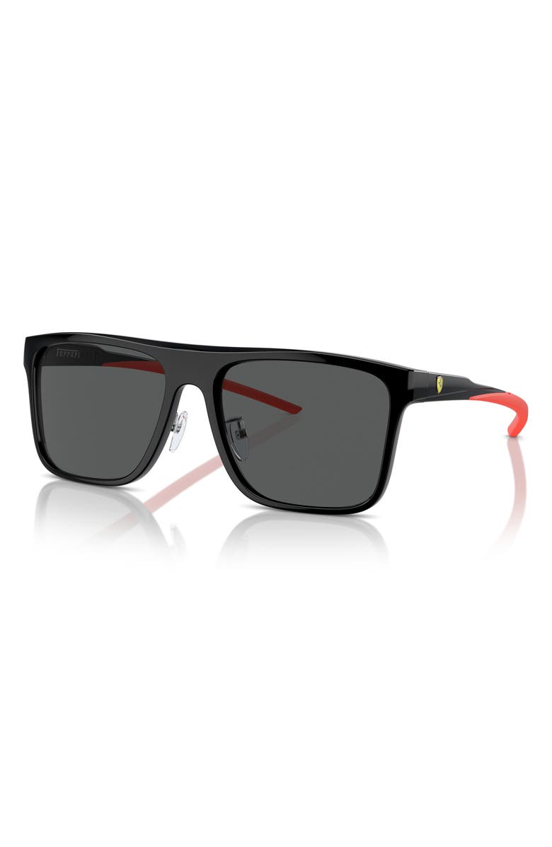 Scuderia Ferrari 58mm Square Sunglasses, Alternate, color, 