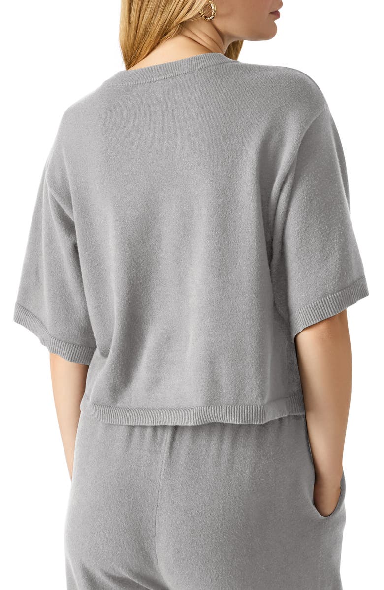 Steve Madden Kori Elbow Sleeve Crewneck Sweater, Alternate, color, Grey Heather