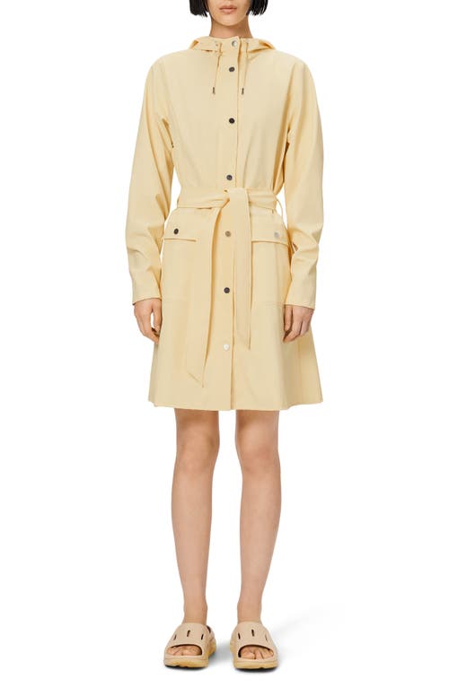 RAINS RAINS CURVE WATERPROOF BELTED JACKET