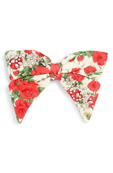 Liberty Crystal Bow Barrette