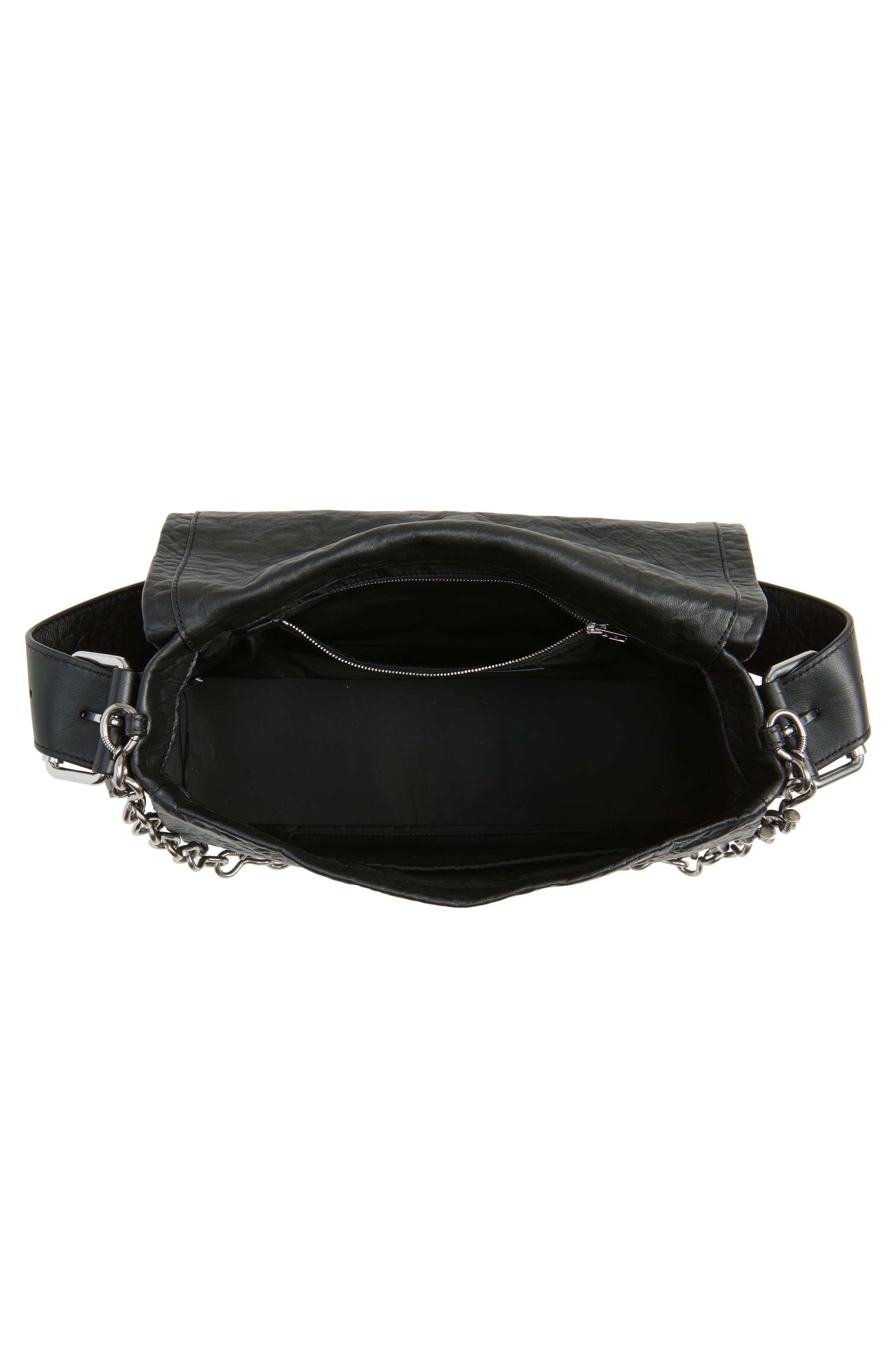 Alexander Wang Medium Ricco Crushed Leather Shoulder Bag, Alternate, color, 