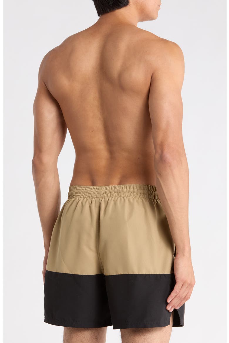 Colorblock Drawstring Volley Shorts, Alternate, color, PARACHUTE BEIGE