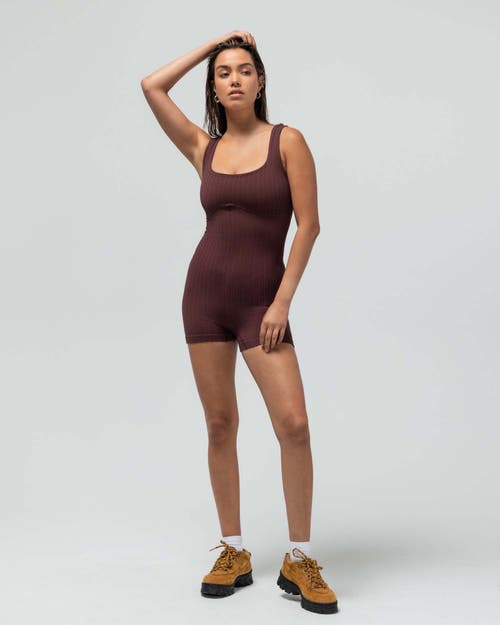 Reformer The Textured Runsie In Burgundy