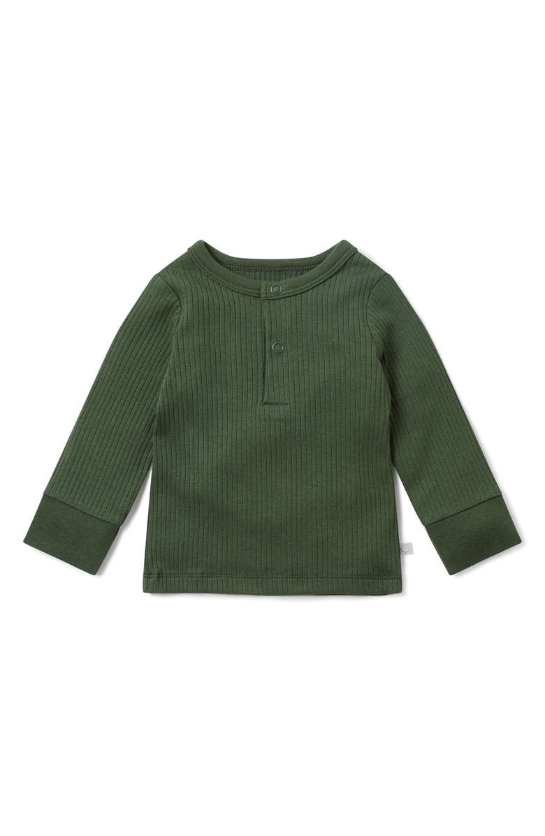 MORI Rib Fitted Two-Piece Pajamas, Alternate, color, 