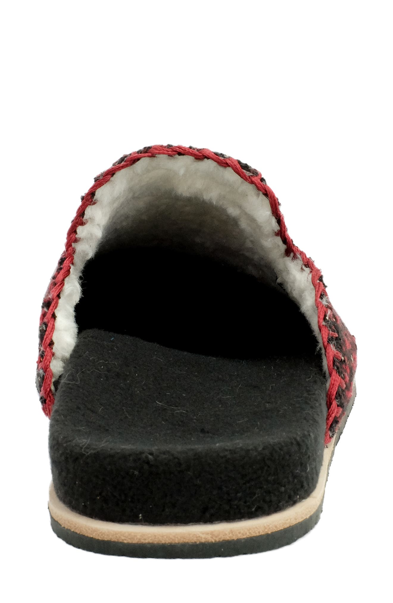 Revitalign Alder Faux Shearling Orthotic Slipper, Alternate, color, Red