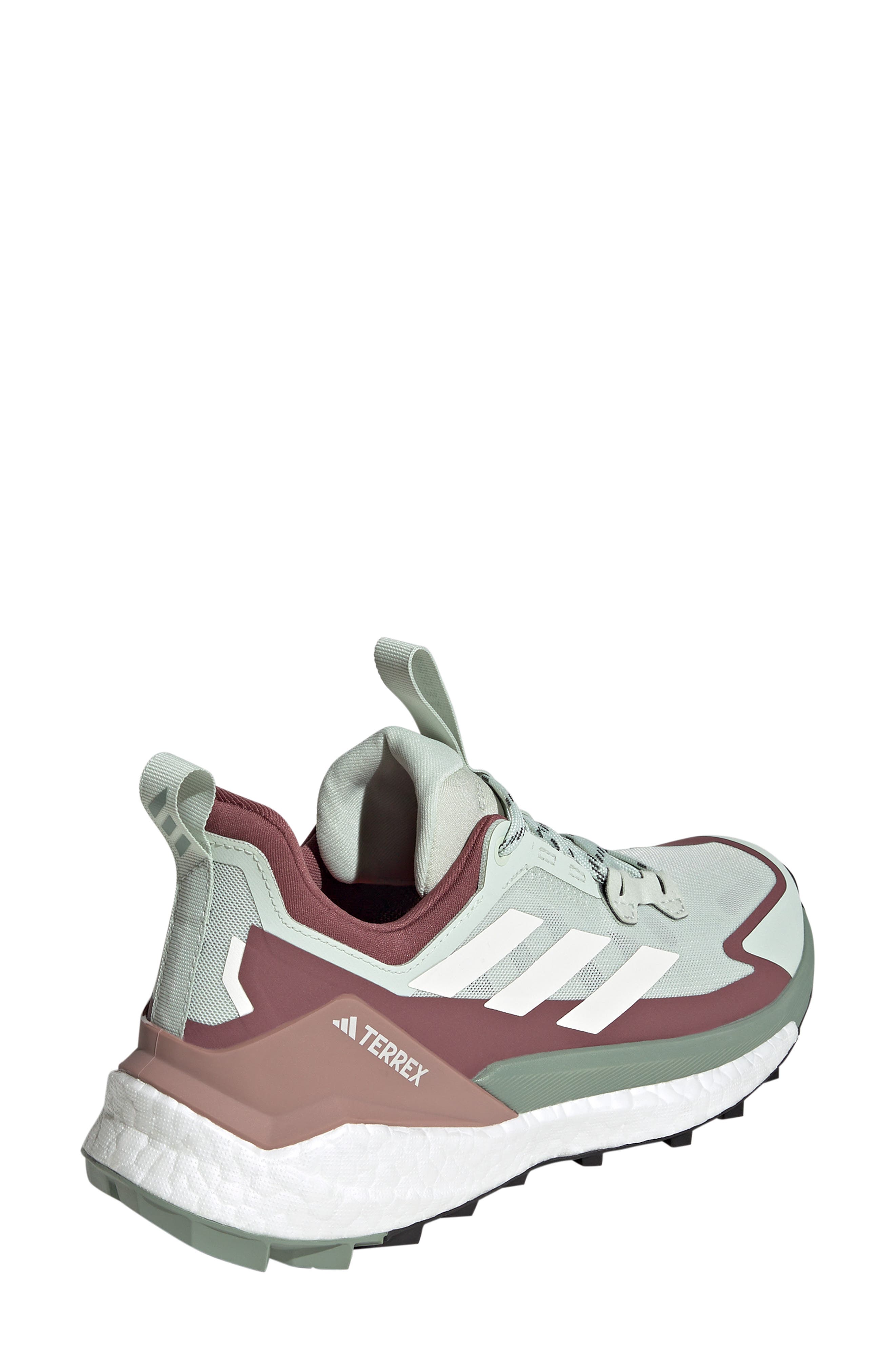 Terrex Free Hiker 2.0 Hiking Shoe, Alternate, color, GREEN/ OFF WHITE/ CRIMSON