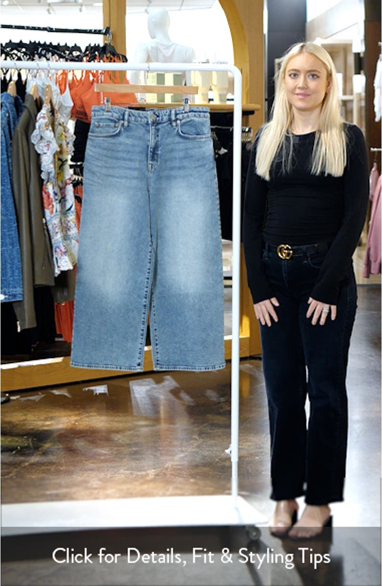 Crop Wide Leg Jeans, sales video thumbnail