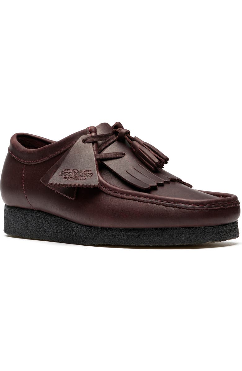 Clarks<sup>®</sup> Originals Wallabee Kiltie Chukka Boot, Main, color, Purple Grape Lea