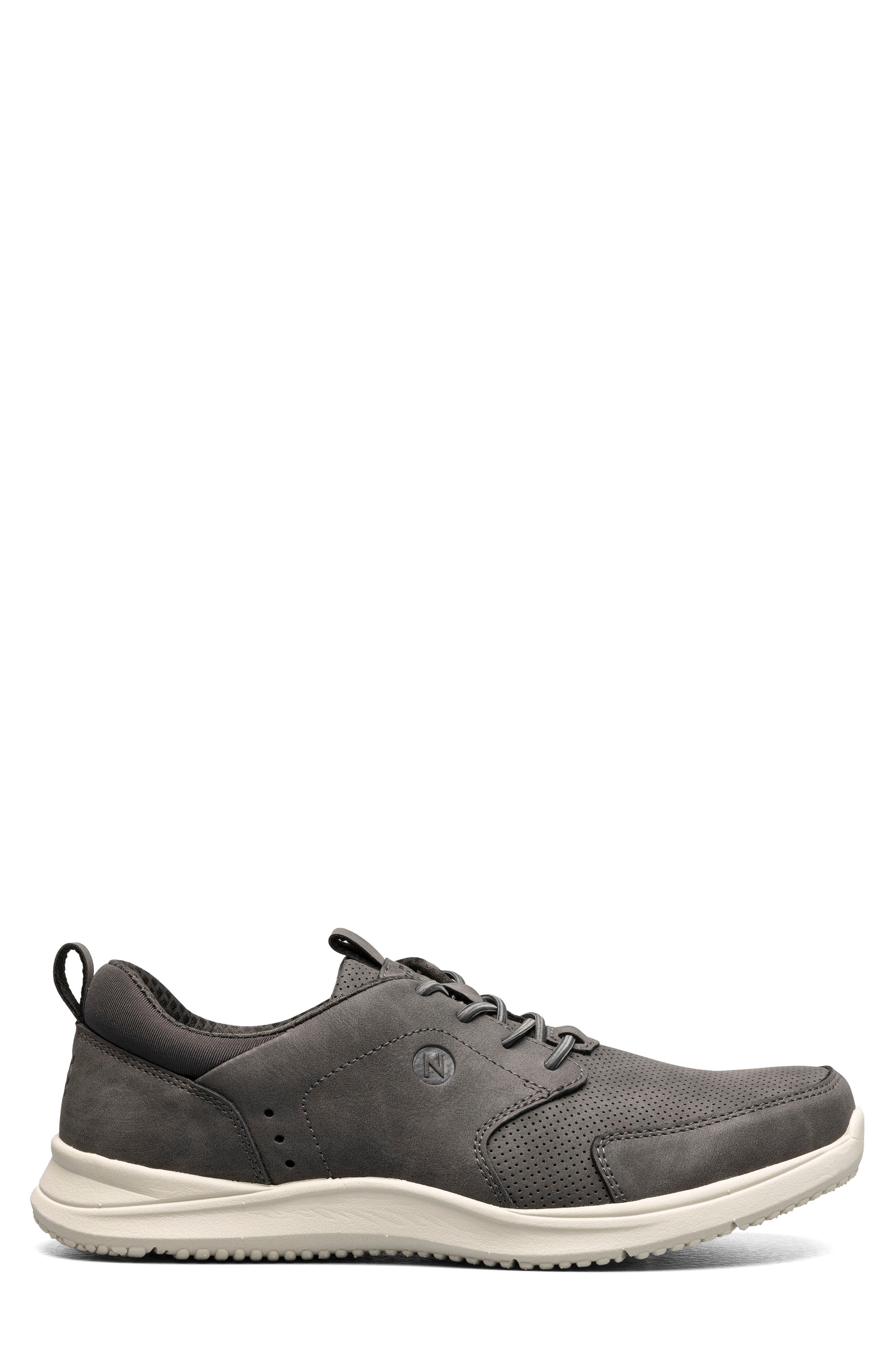 NUNN BUSH Conway Moc Toe Oxford Sneaker, Alternate, color, Charcoal