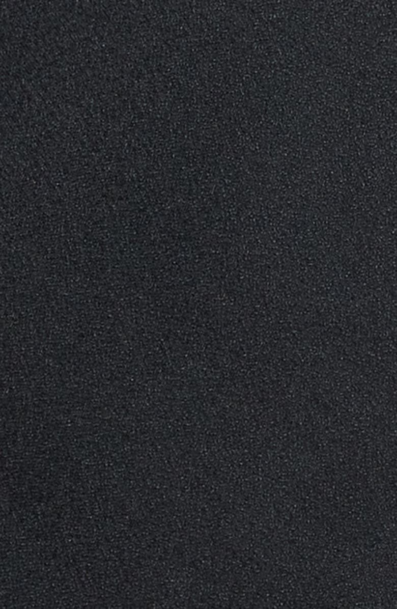 MANGO Rider Wrap Satin Shirt, Alternate, color, Black