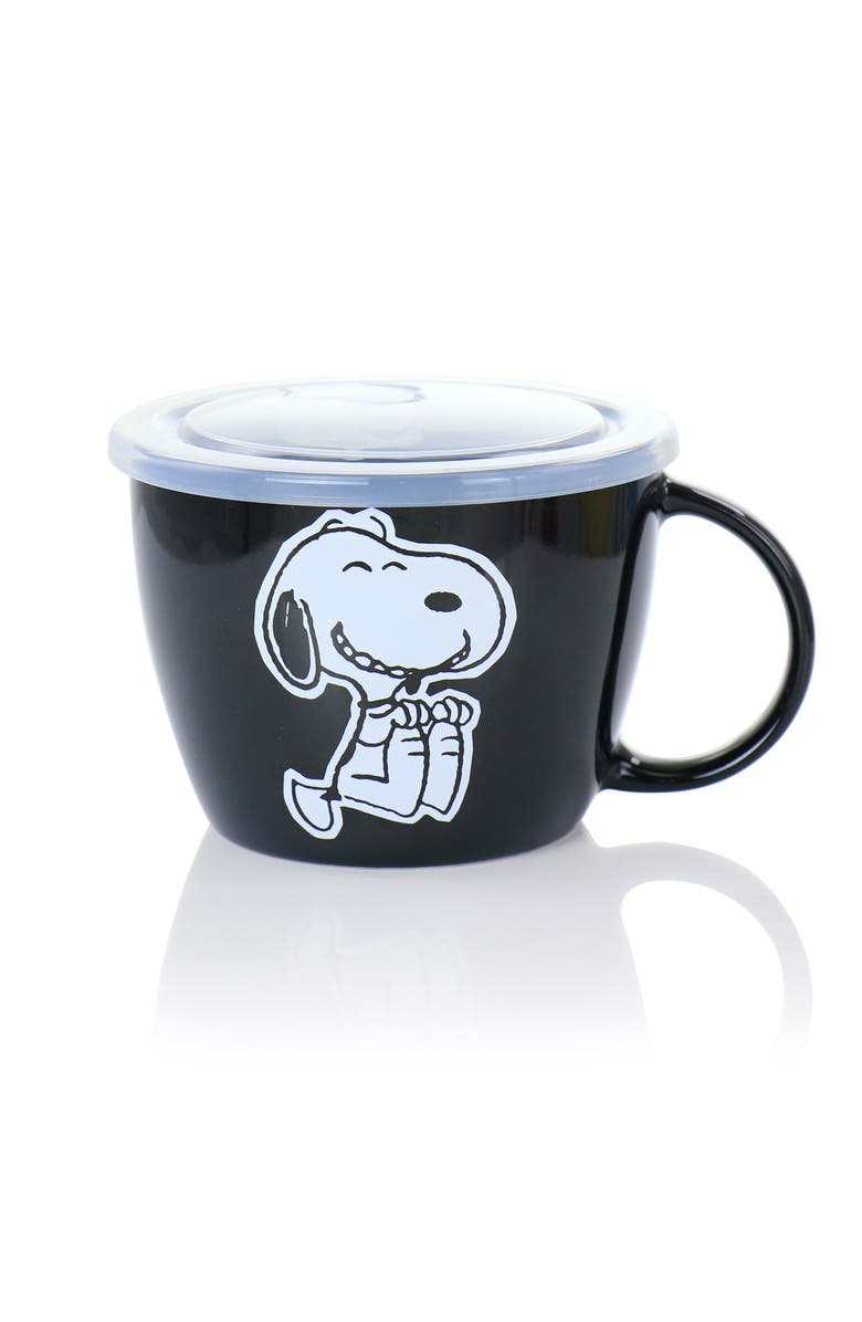 Gibson 70th Anniversary 4 Piece Stoneware 23.5oz Soup Bowl Set with Vented Lids, Alternate, color, Assorted