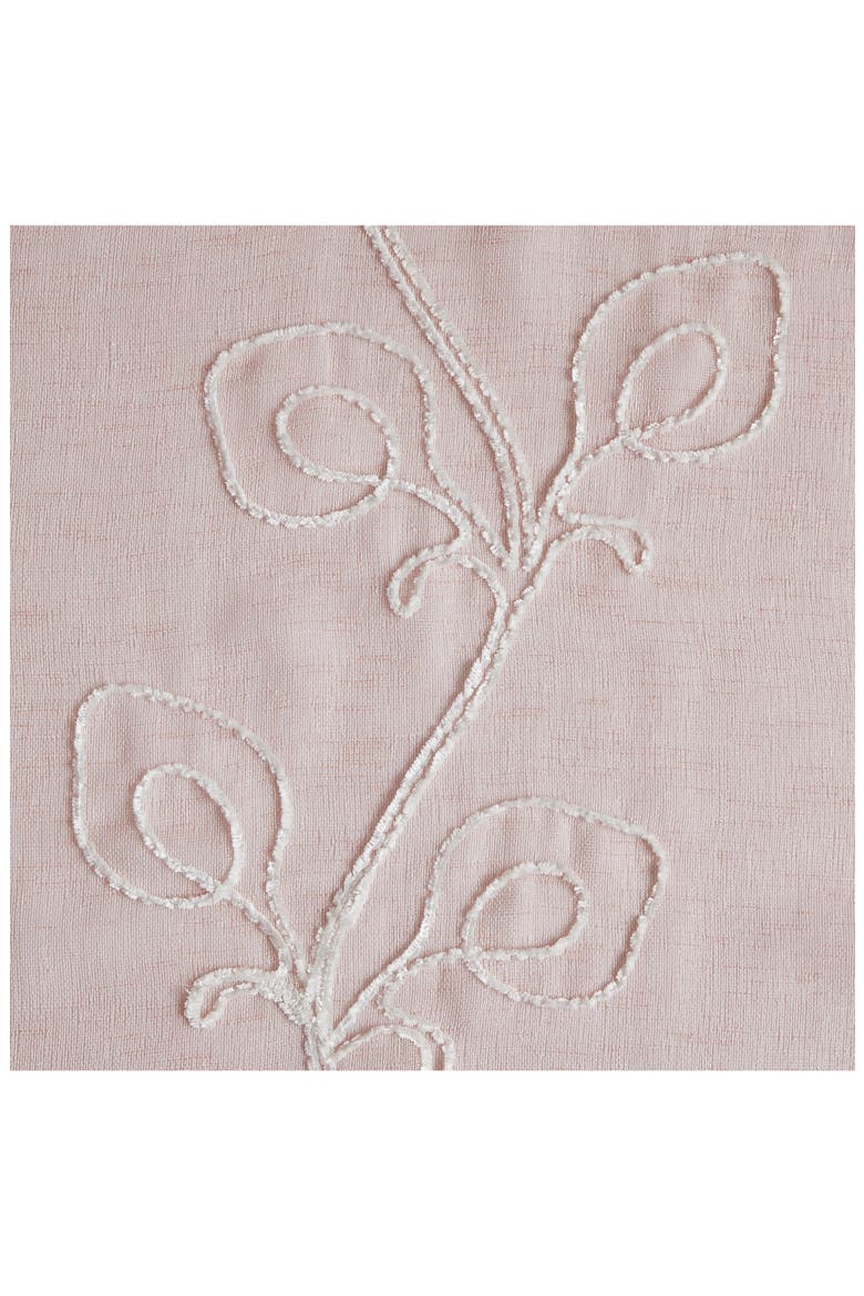 Set of 2 Embroidered Sheer Curtain Panels, Alternate, color, BLUSH