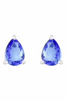 EFFY Sterling Silver Pear Cut Tanzanite Stud Earrings