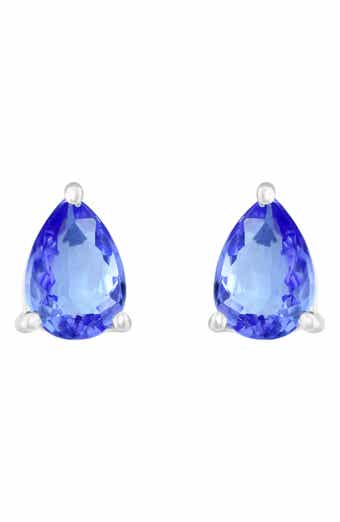 EFFY Sterling Silver Pear Cut Tanzanite Stud Earrings