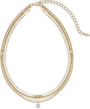 Ettika Layered Chain Pendant Necklace