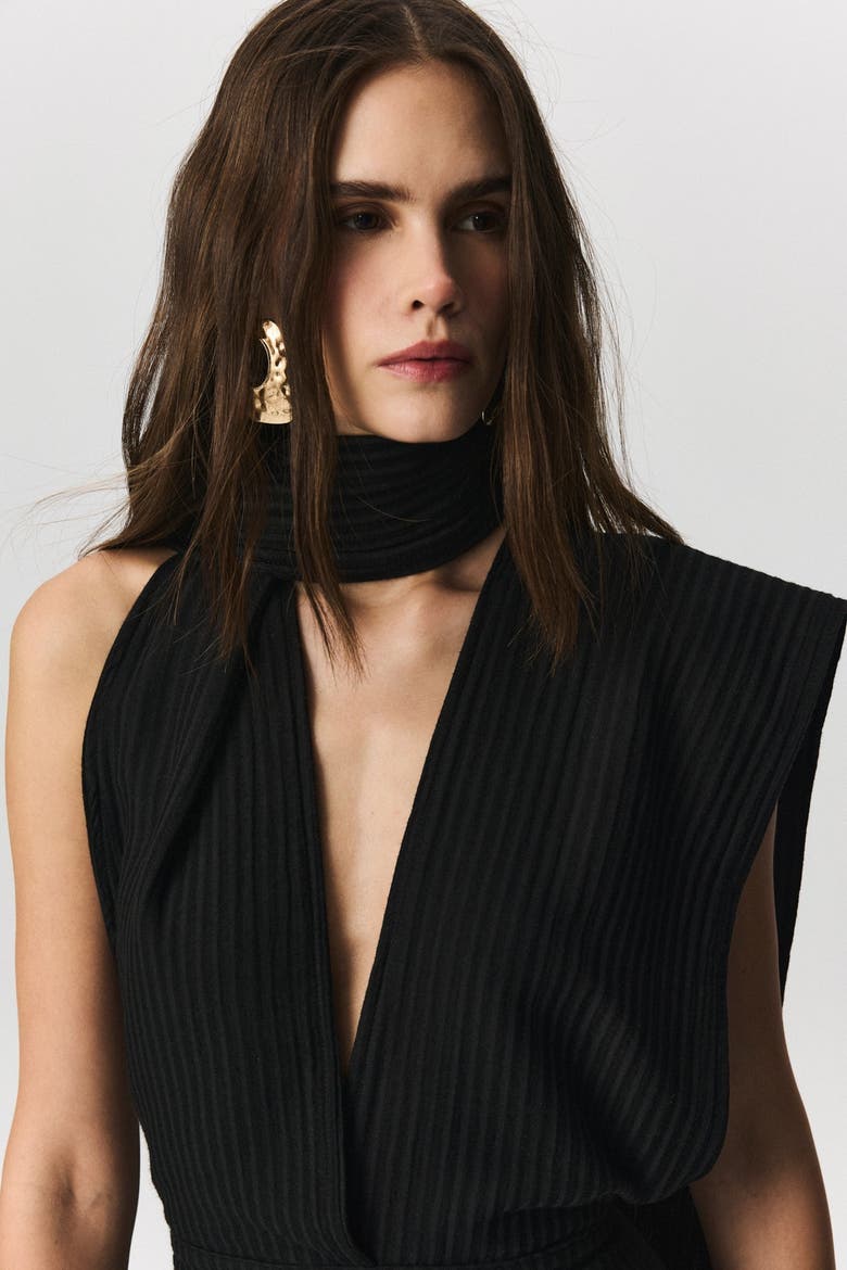 Della Dress, Alternate, color, Black