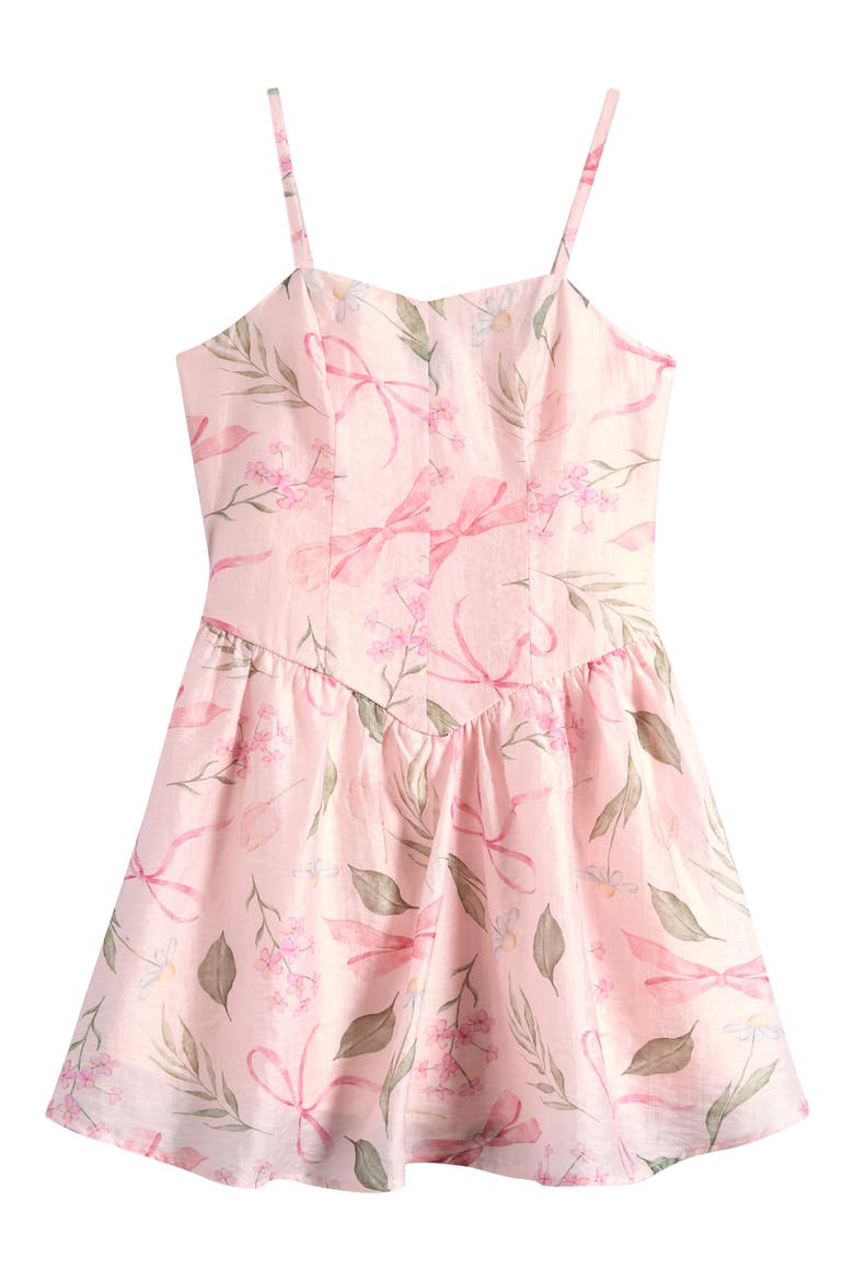 Princess Seam Fit & Flare Sundress, Main, color, BLUSH