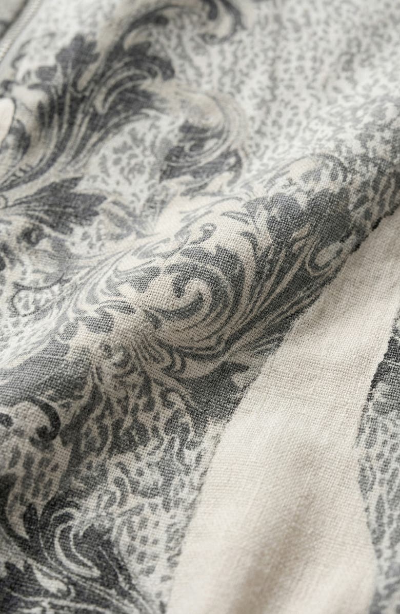 Modenaire Printed Zip Front Jacket, Alternate, color, Ivory / Grey