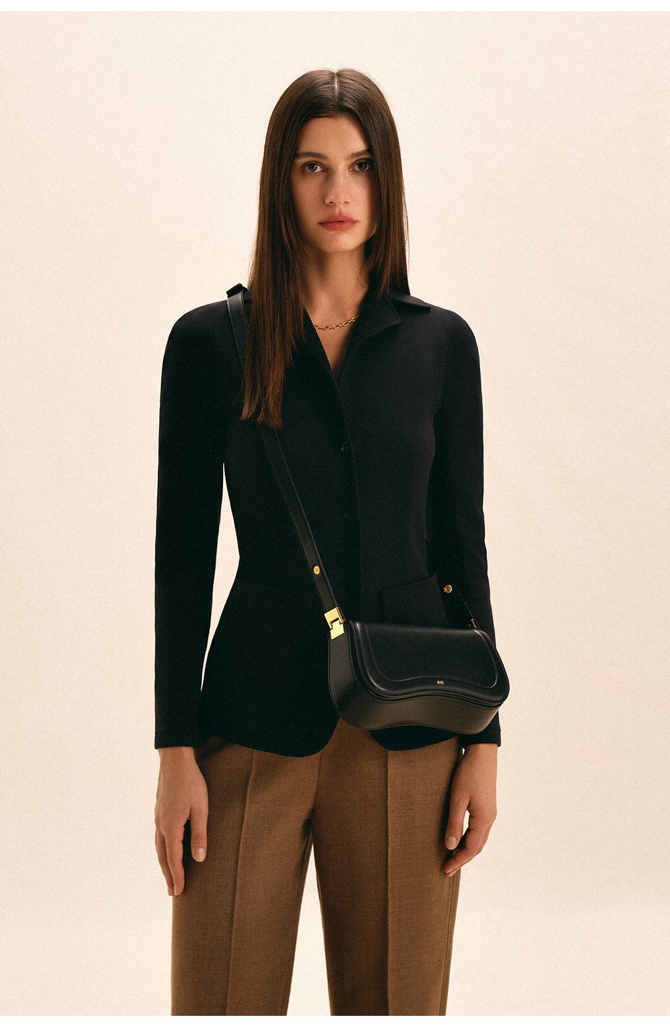Joy Faux Bamboo Woven Shoulder Bag main image 0