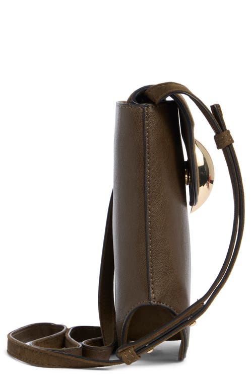 Dolce Vita Perry Top Flap Phone Crossbody Bag In Green