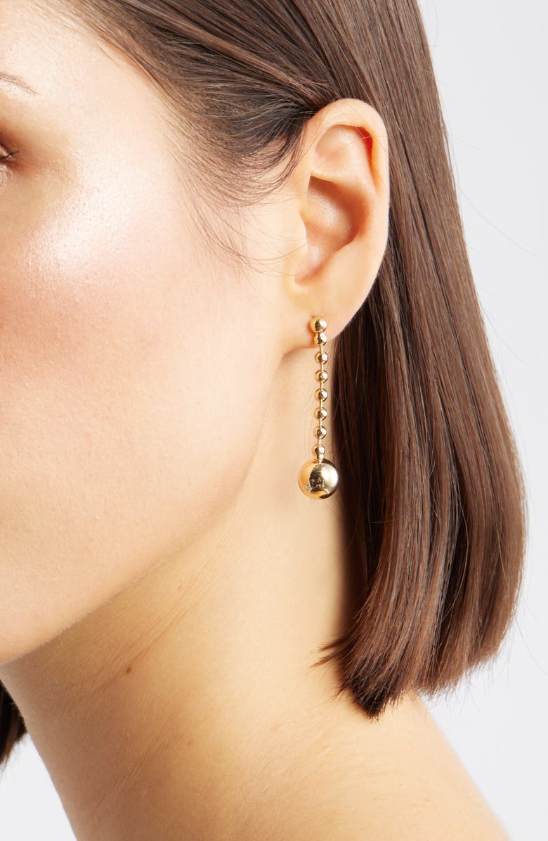 Nordstrom Ball Chain Orb Drop Earrings, Alternate, color, Gold