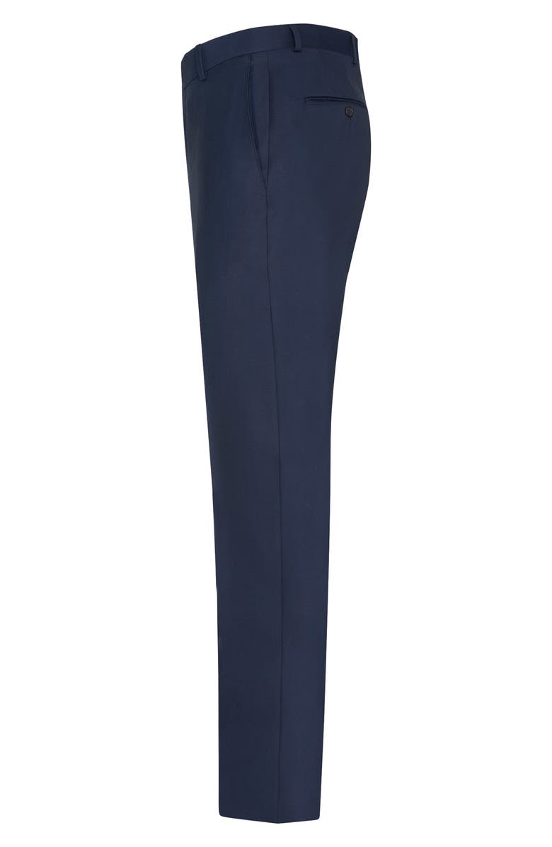 Samuelsohn Flat Front Super 130s Wool Pants, Alternate, color, 