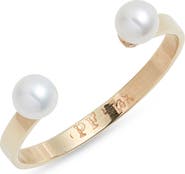Poppy Finch Baby Freshwater Pearl Open Ring