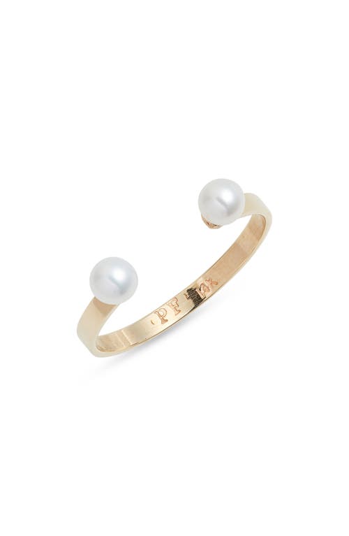Poppy Finch Baby Freshwater Pearl Open Ring in 14Kyg  product