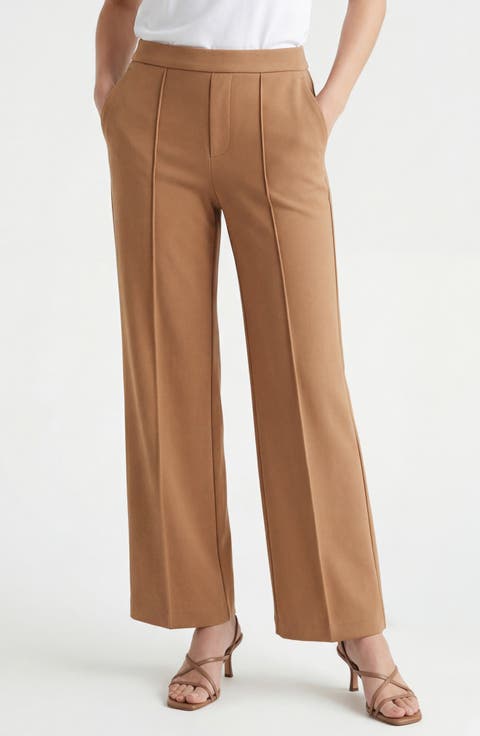 Kayla Wide Leg Pull-On Trousers