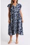selected Navy Cottage Floral Stripe