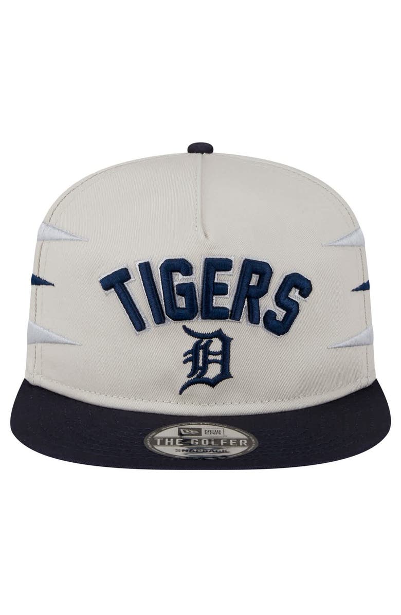 New Era Men's New Era Cream Detroit Tigers Iron Golfer Snapback Hat, Alternate, color, Cream
