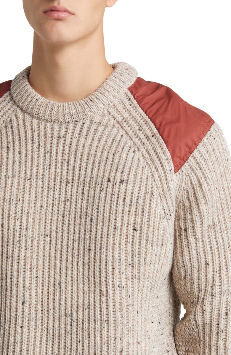 PEREGRINE Commando Shoulder Patch Wool Sweater, Alternate, color, 