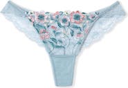 Etam Allure Embroidered Tanga Thong