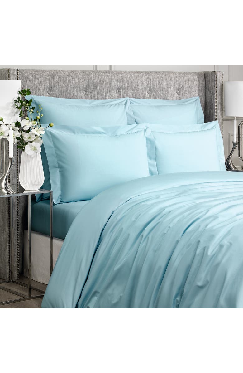 Togas Royal Duvet Cover, Alternate, color, Sky Blue