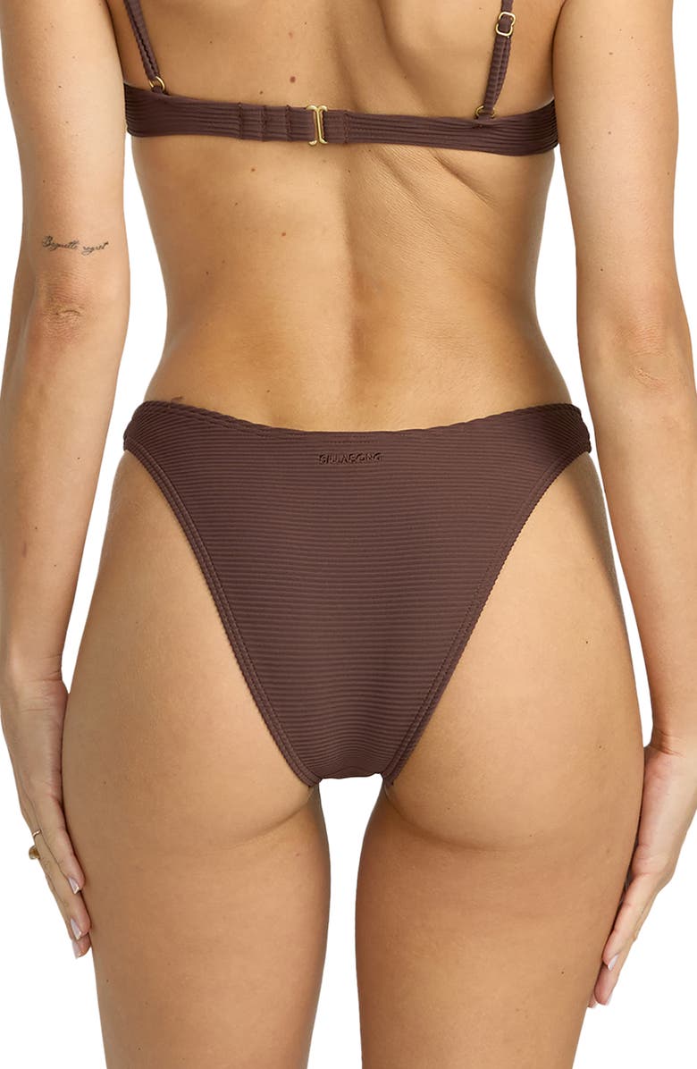 Billabong Tanlines Hike BIkini Bottoms, Alternate, color, Kona