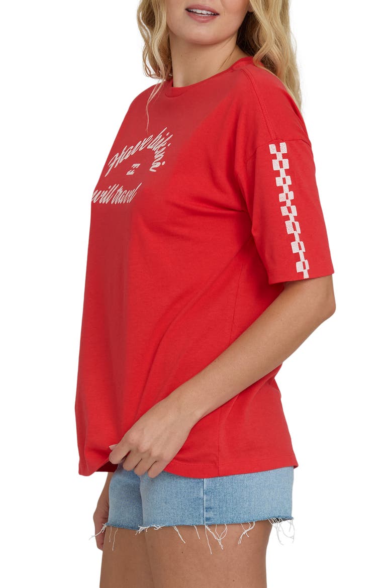 I Will Travel Graphic Cotton T-Shirt, Alternate, color, FIESTA RED